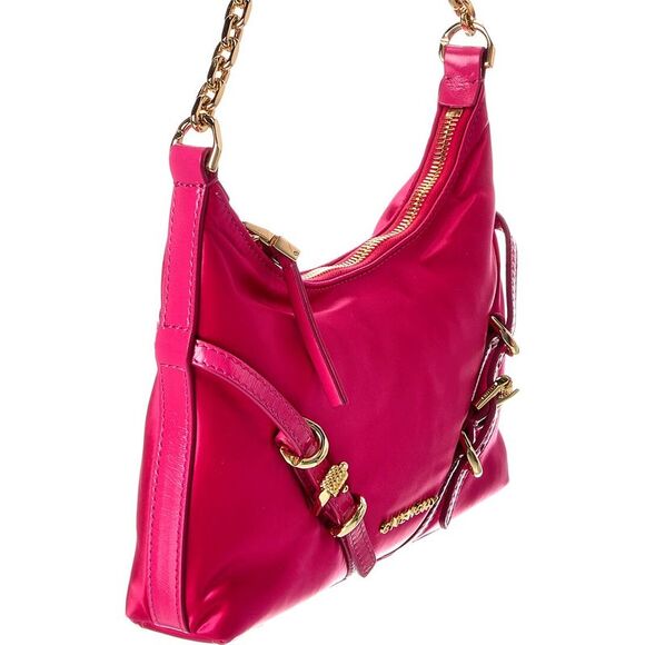 Givenchy Voyou Party Satin & Leather Shoulder Bag, Pink - Picture 3 of 5